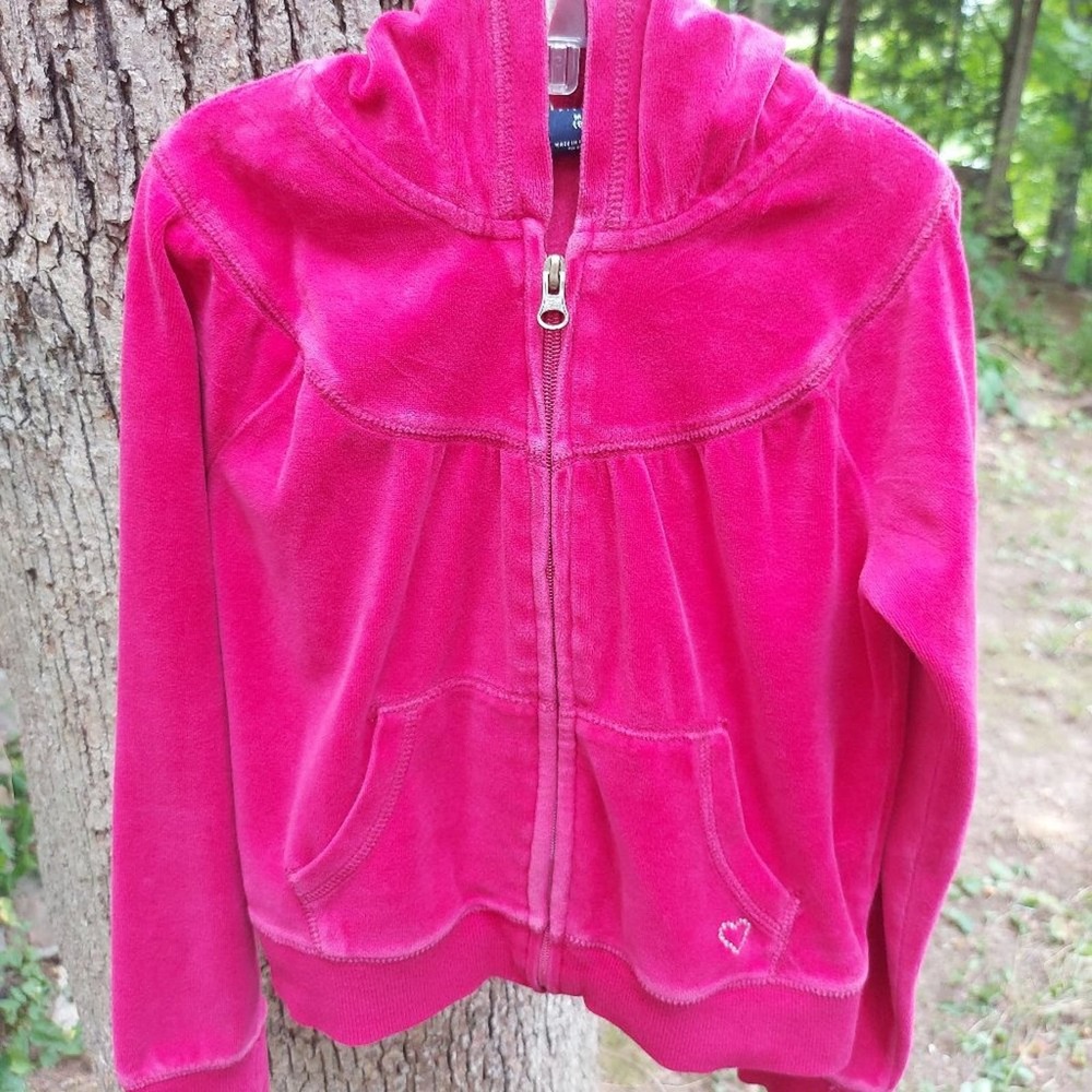 GAP Kids velour zip-up hoodie